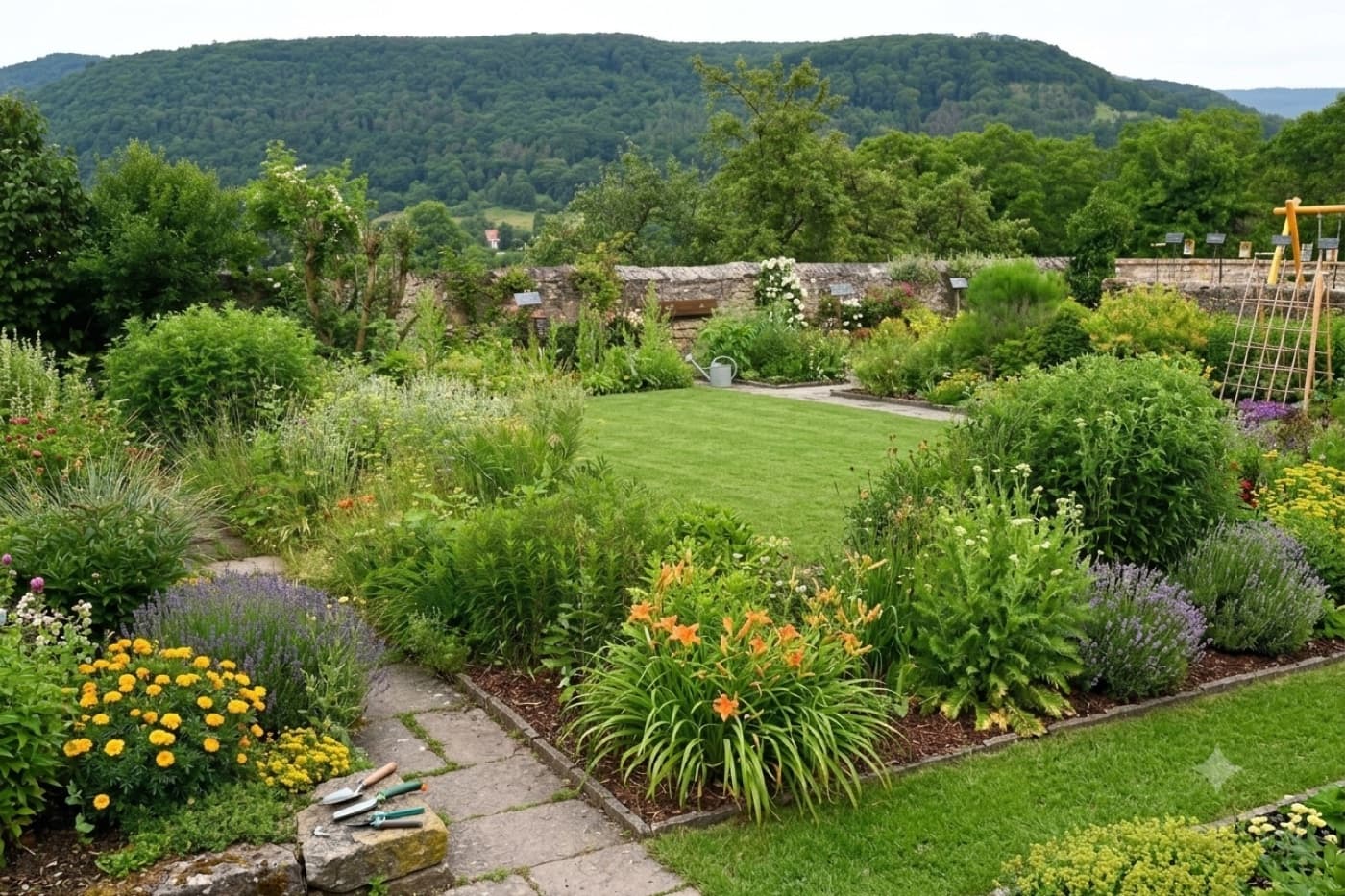 Jardin contemporain sur l'Île de Nantes — après
